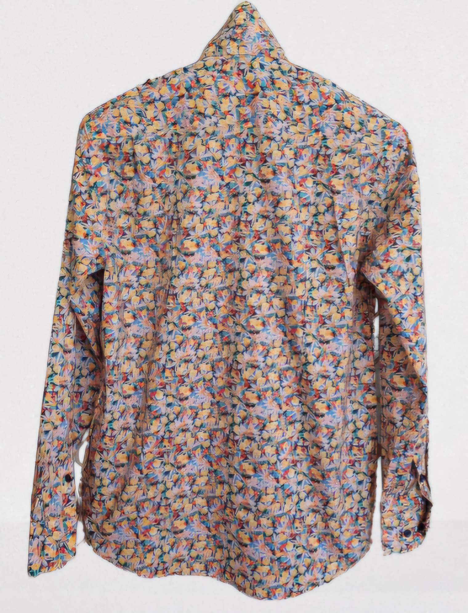 CHERRY FLORAL PRINT LONG SLEEVE SHIRT