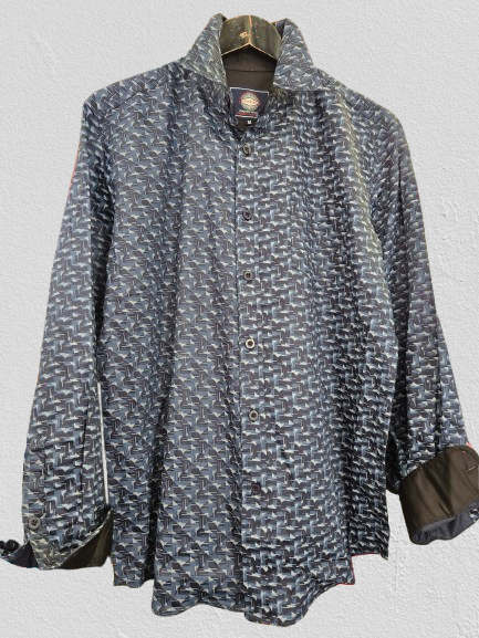 ABSTRACT PRINT LONG SLEEVE SHIRT