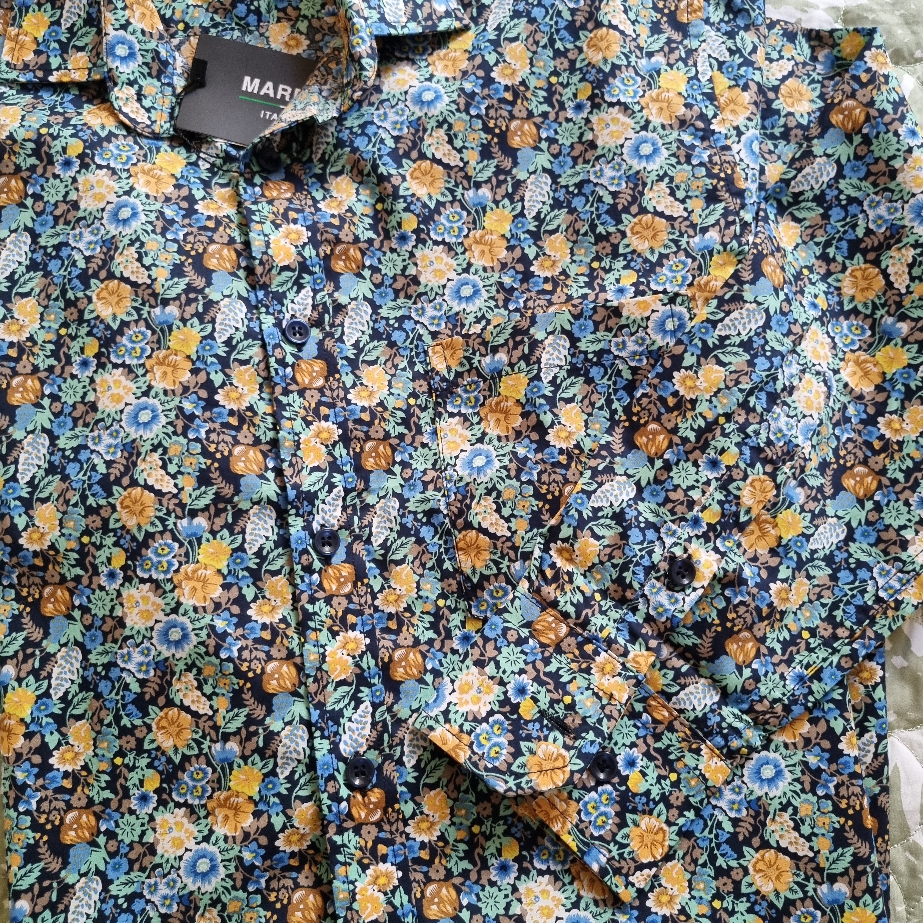 DAISY FLORAL PRINT LONG SLEEVE SHIRT